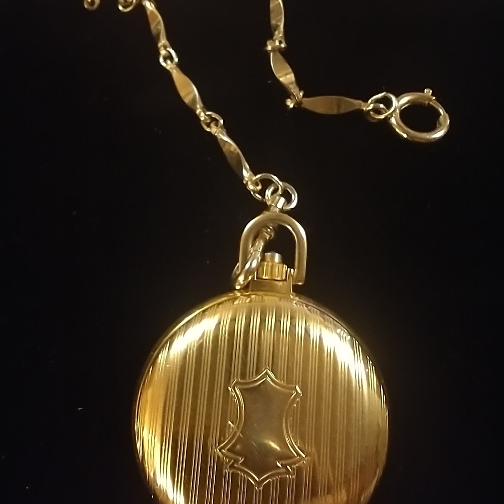 Gold Pocket Watch with Chain - Classic Men’s Accessory